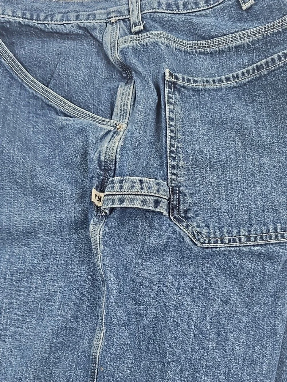 Calvin Klein Navy Blue Carpenter Denim Shorts